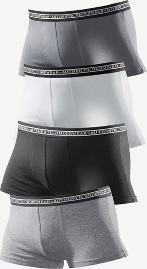 AUTHENTIC UNDERWEAR Calzoncillo boxer en gris claro / gris oscuro / blanco, Vista del producto