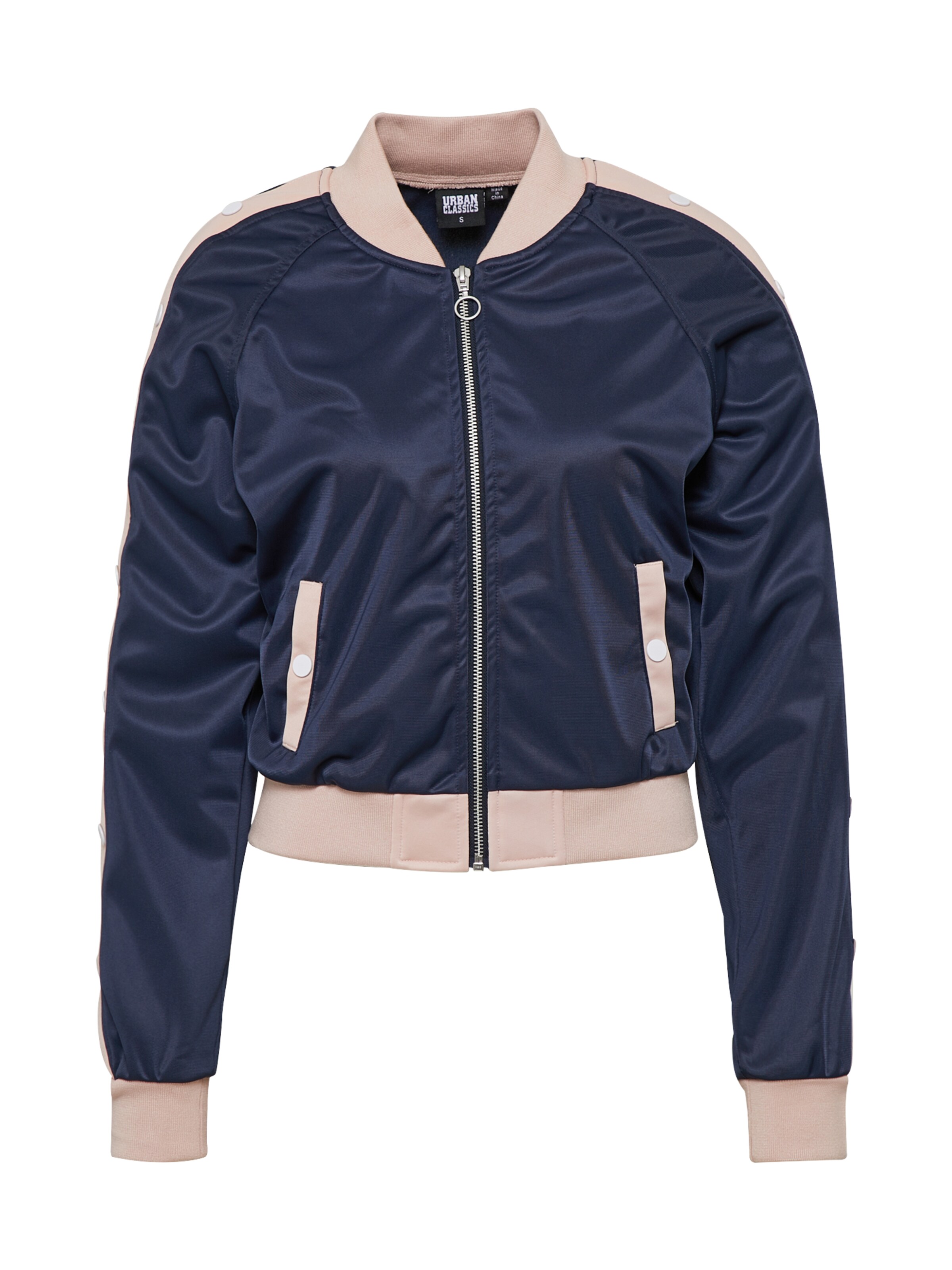 Urban Classics - Tussenjas 'Button Up Track' in de kleur Navy