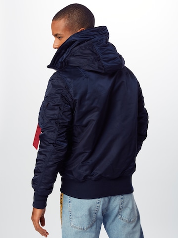 ALPHA INDUSTRIES Between-season jacket in Blue: back