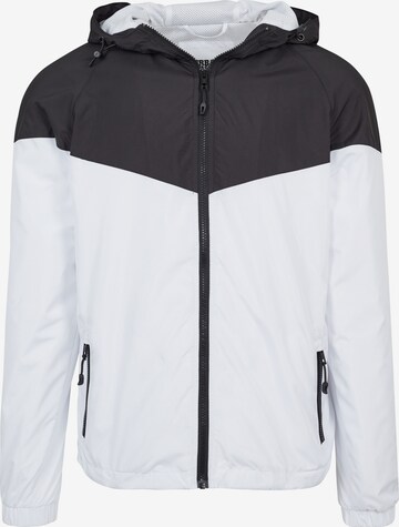 Urban Classics Between-Season Jacket in White: front