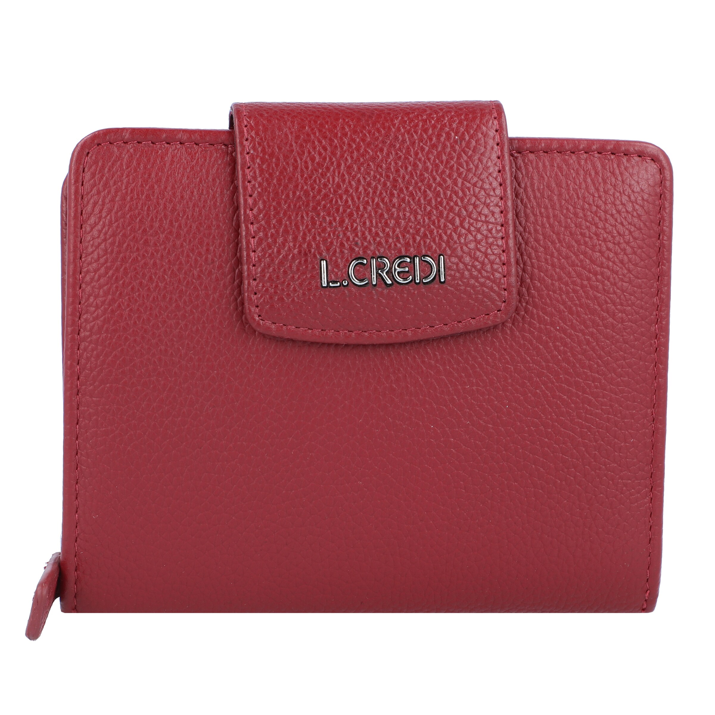 L.CREDI Wallet 'Maranello' in Red: front