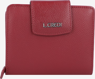 L.CREDI Wallet 'Maranello' in Red: front
