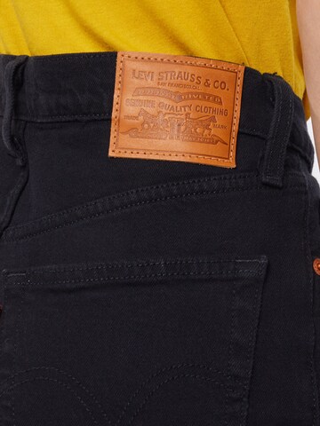 LEVI'S ® Regular Farkut 'Ribcage Straight Ankle' värissä musta