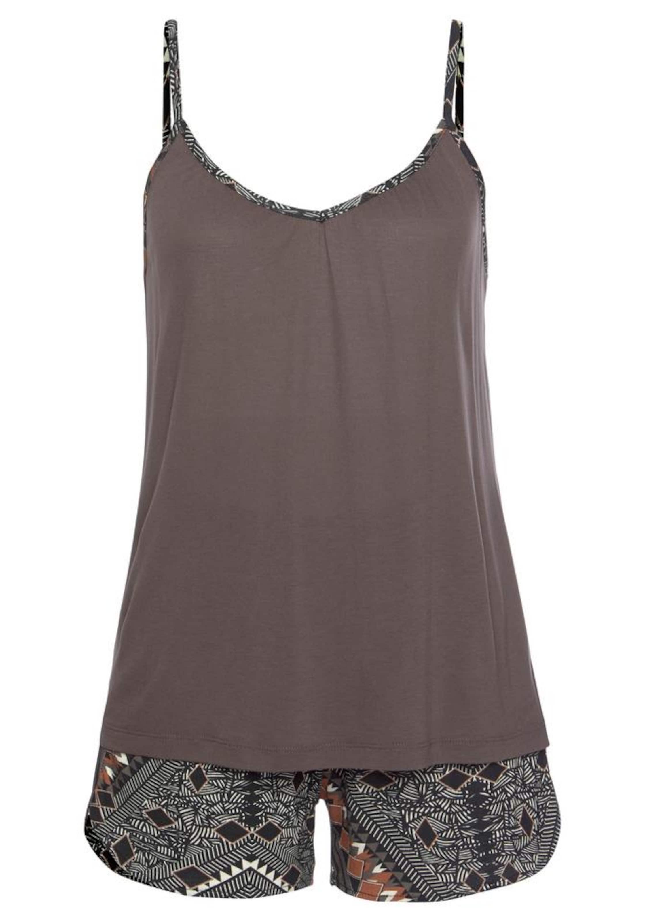 LASCANA Pyjama in Grau: Vorderseite