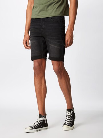 Only & Sons Regular Jeans 'PLY' in Zwart: voorkant