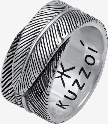 KUZZOI Ring in Zilver: voorkant