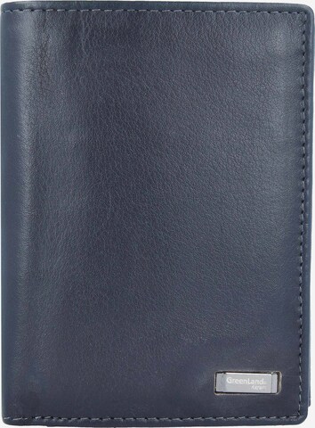 Greenland Nature Wallet 'Black Nappa' in Black: front