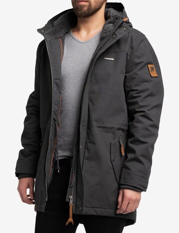 Parka invernale 'Manaka' di NAVAHOO in grigio