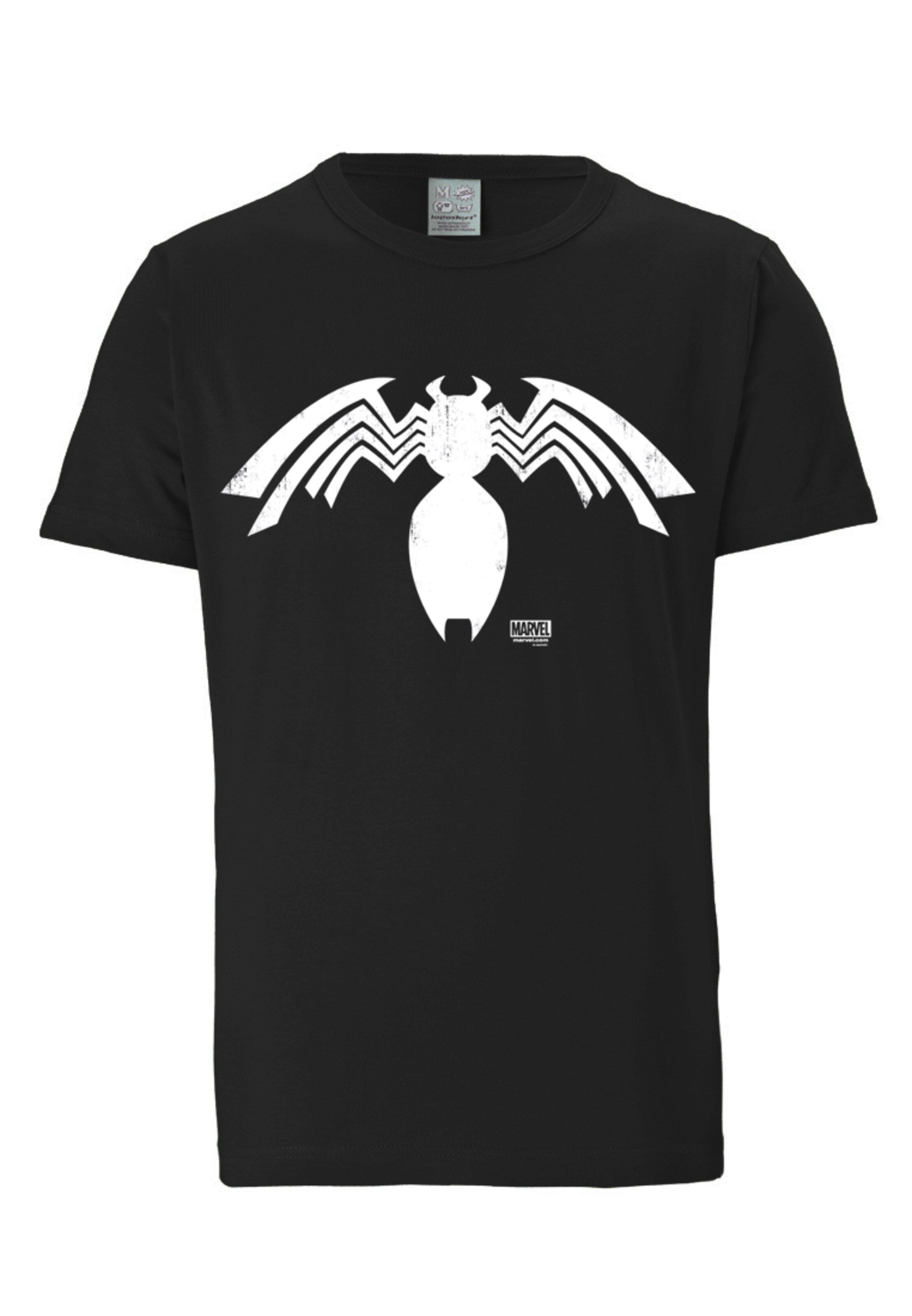 LOGOSHIRT T-Shirt 'Venom' in Schwarz: Vorderseite