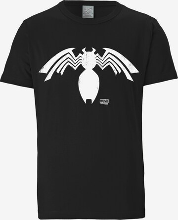 LOGOSHIRT Shirt 'Venom' in Zwart: voorkant
