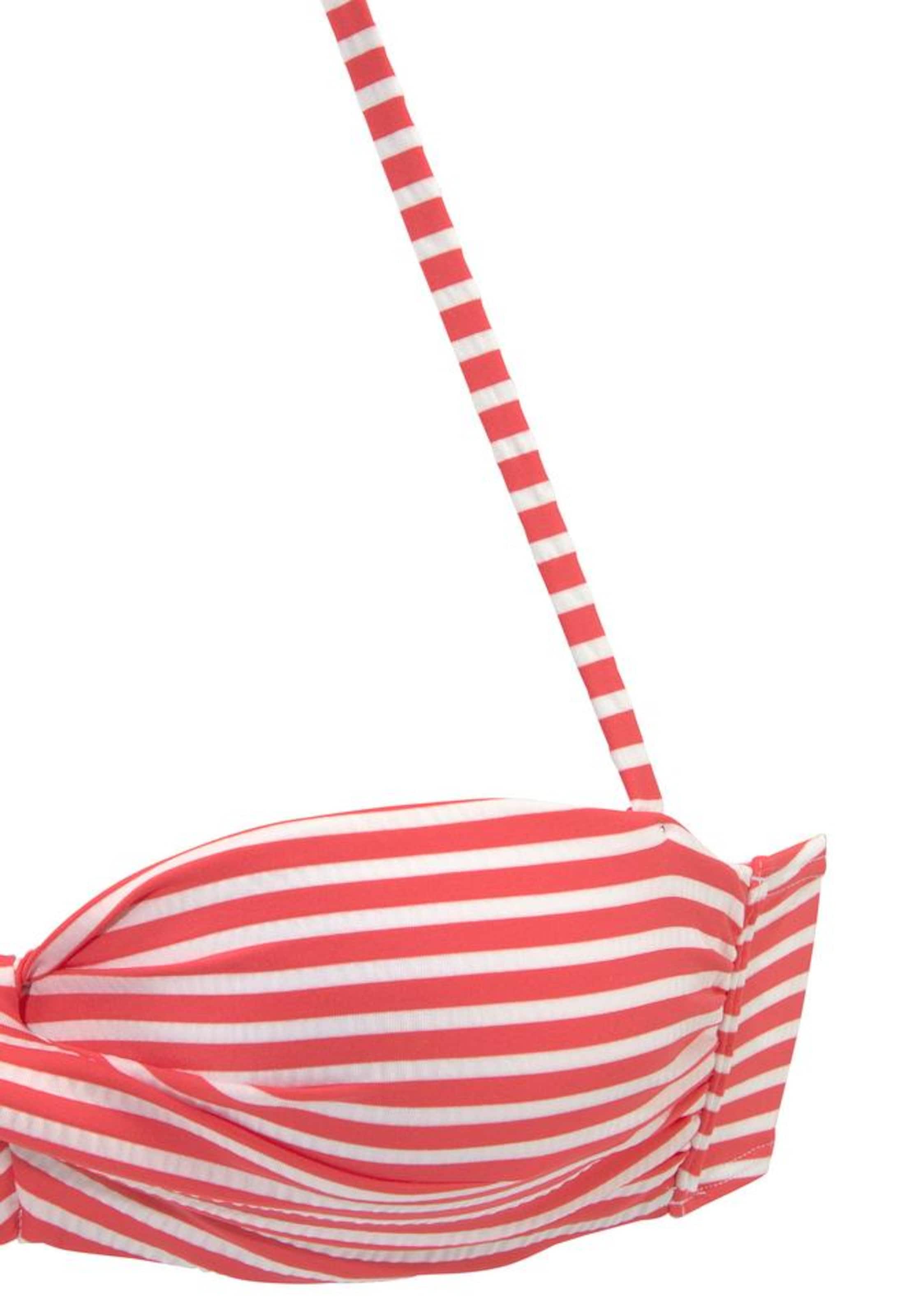 Bandeau Costum de baie două piese de la s.Oliver pe roșu