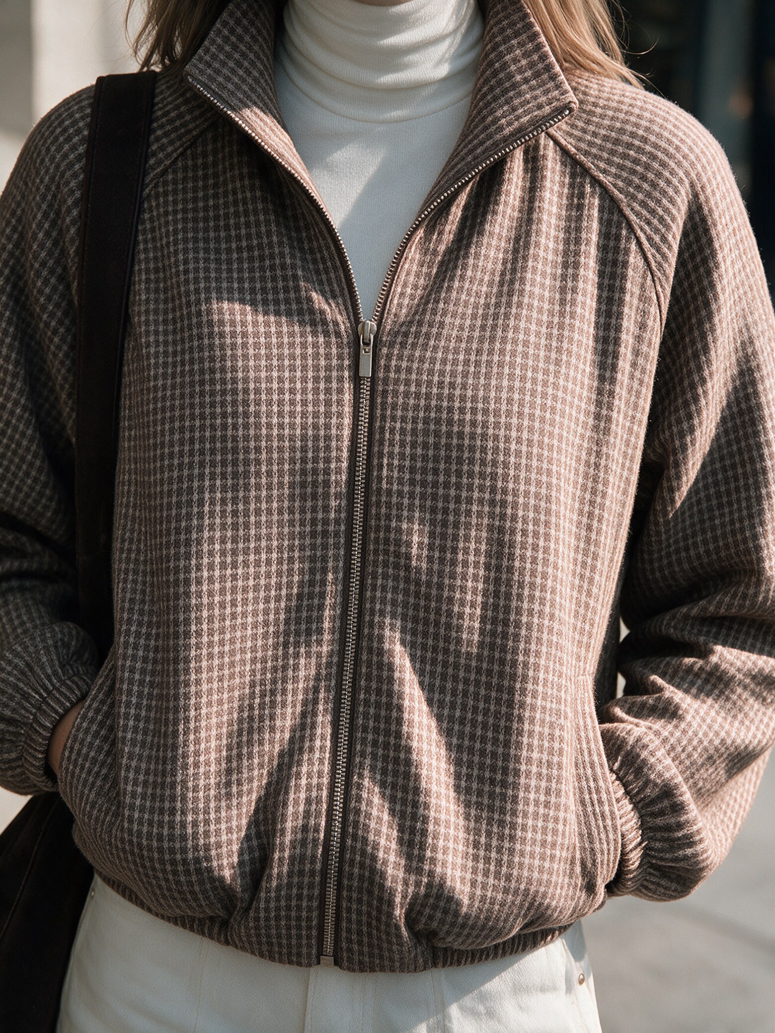 The AY Style Collective - Plaid Jacket White Denim Look