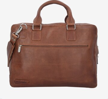 Plevier Document Bag in Brown: front