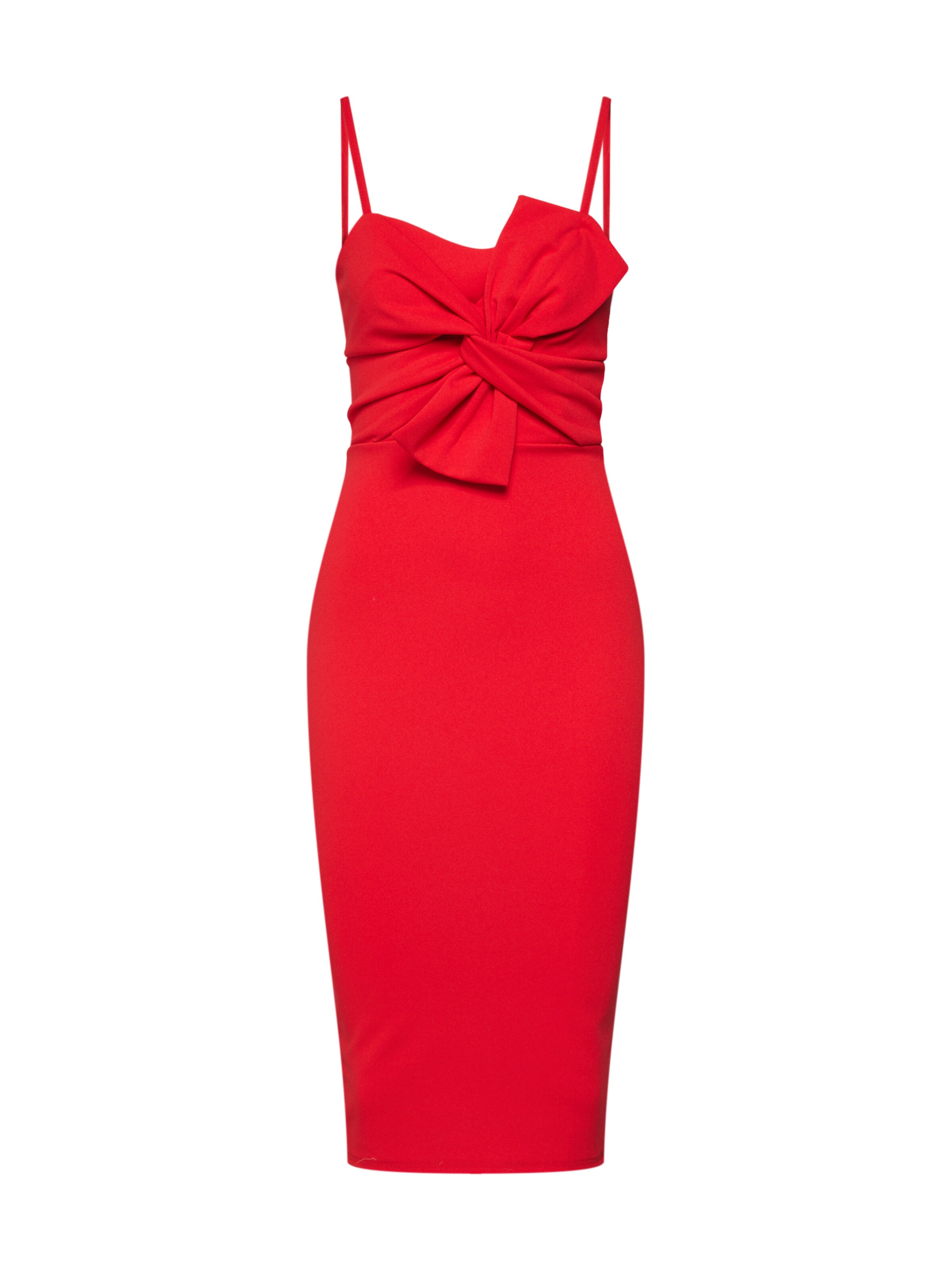 Boohoo - Cocktailjurk 'Bow Front Strappy' in de kleur Rood