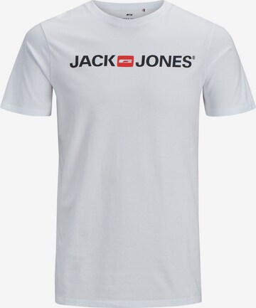 T-Shirt 'Essentials' JACK & JONES en blanc : devant