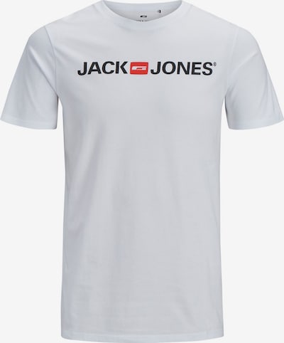 JACK & JONES T-Shirt 'Essentials' en rouge / noir / blanc, Vue avec produit
