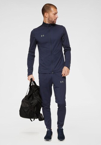 UNDER ARMOUR Trainingspak 'Challenger II' in Blauw: voorkant