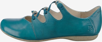 JOSEF SEIBEL Ballet Flats with Strap 'Fiona' in Blue