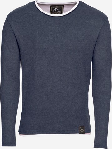 Key Largo Regular fit Sweater 'Sarasota' in Blue: front