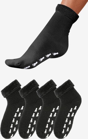 GO IN Socks in Black: front