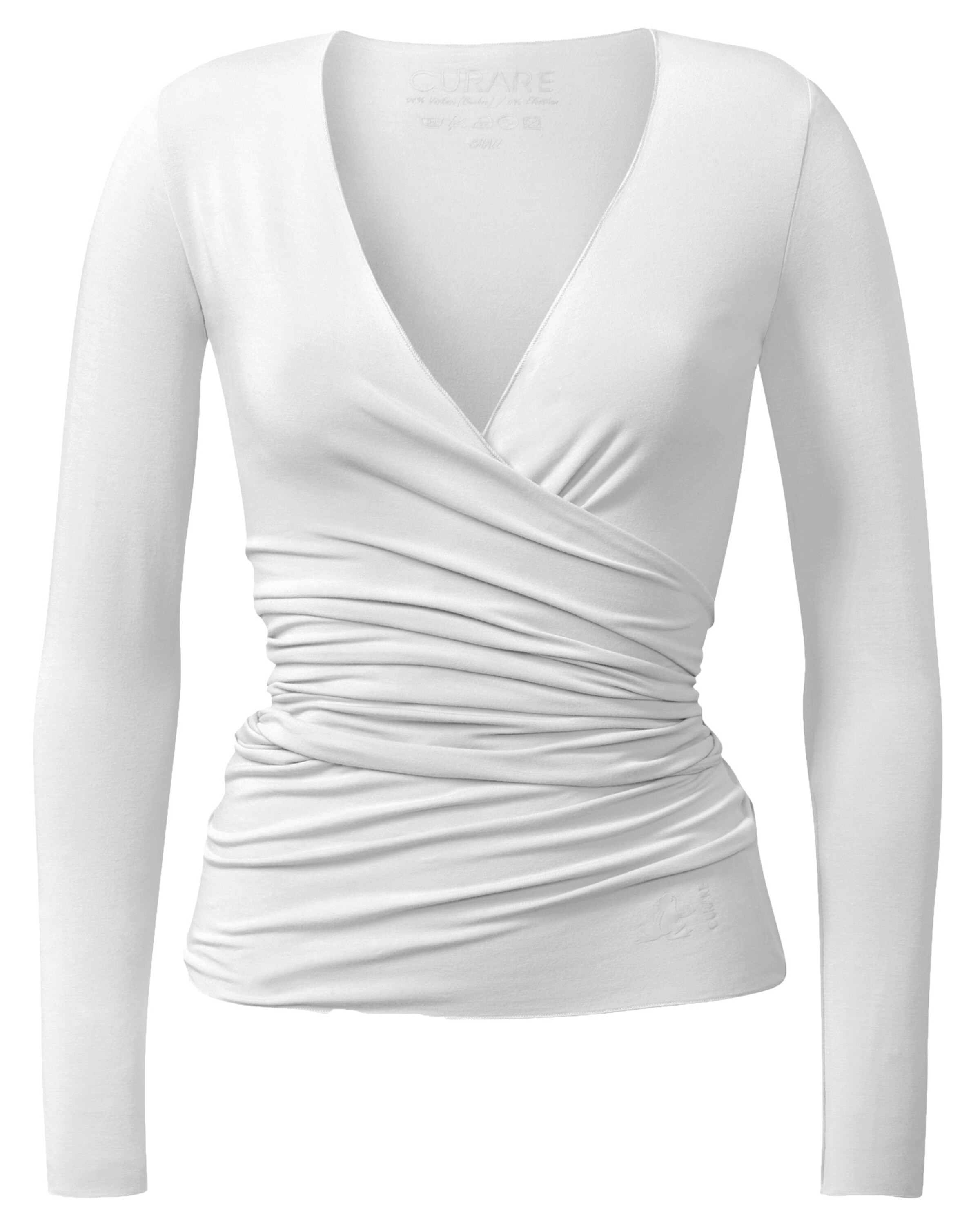 CURARE Yogawear Wrap-jacket in Weiß 