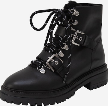 EDITED Lace-Up Ankle Boots 'Sawyer' in Black: front