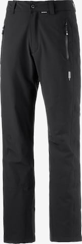 ICEPEAK Regular Workout Pants 'Noxos' in Black: front