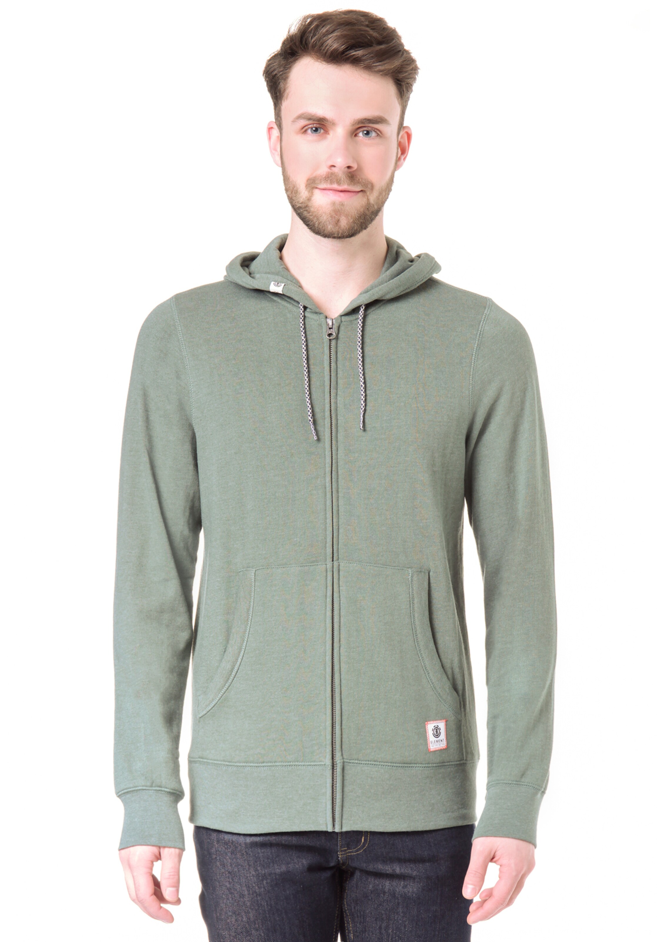 ELEMENT - Sportsweatvest 'Cornell Overdye' in de kleur Groen