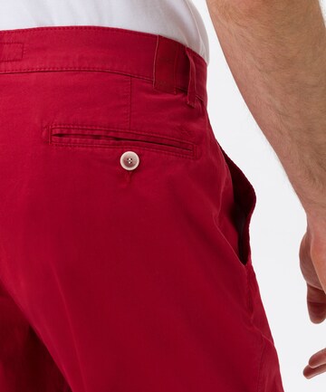 BRAX Regular Chino Pants 'Bozen' in Red