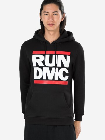 Felpa 'Run DMC' di Mister Tee in nero: frontale