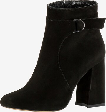 Bottines 'OLIVIA' EVITA en noir : devant