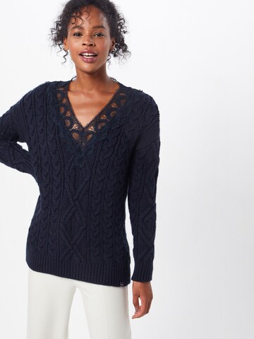 Pull-over 'Lannah' Superdry en bleu : devant