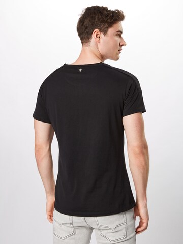 Key Largo Тениска 'SPEAKER' в черно: отзад