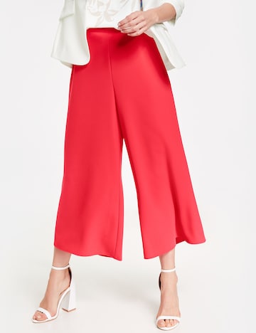 TAIFUN Wide leg Broek in Rood: voorkant