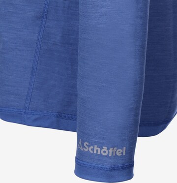 Schöffel Shirt Sport Merino mit reflektierenden Details in Blau