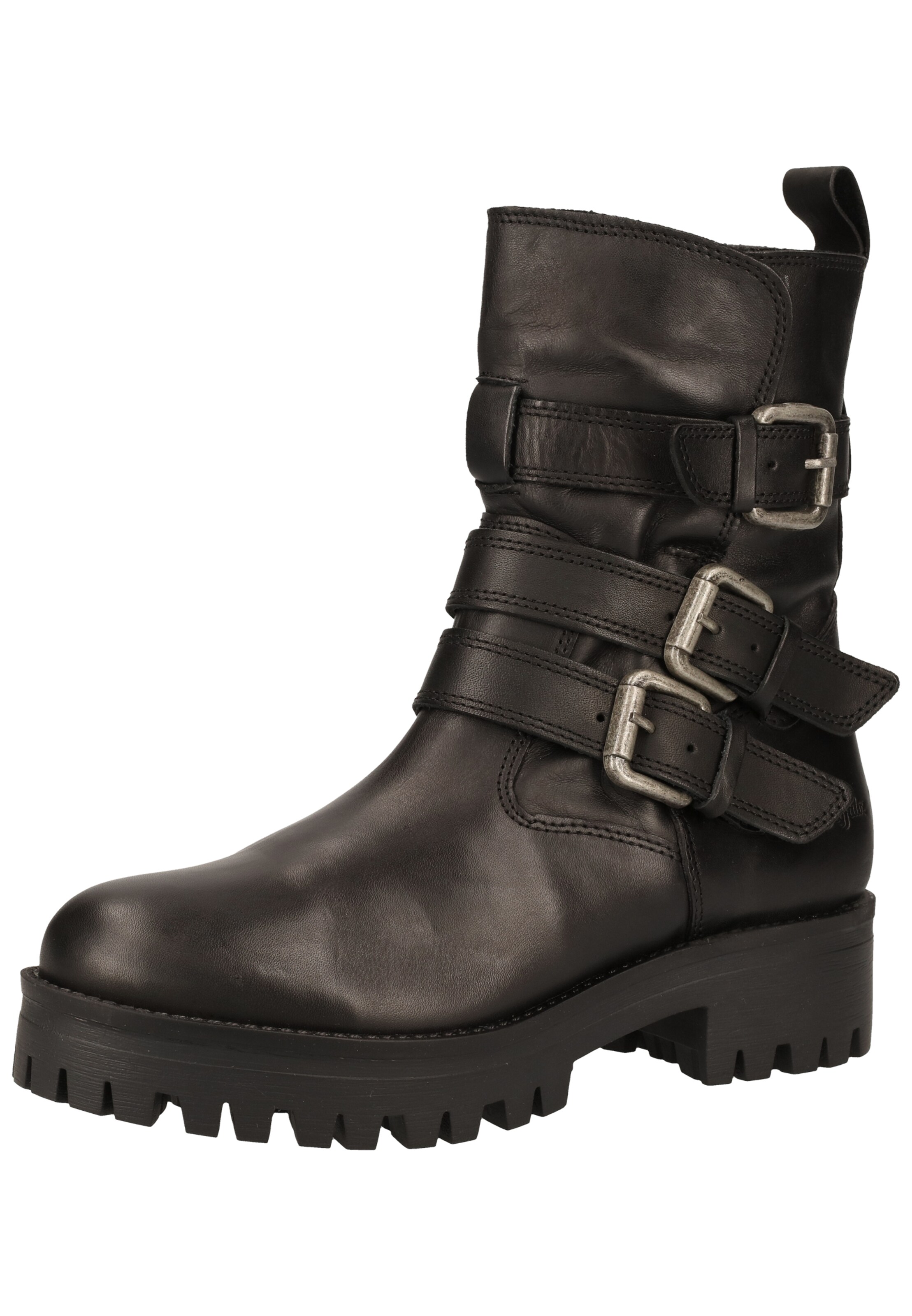 BUFFALO - Enkellaarsjes 'MAUVE MORN' in de kleur Zwart