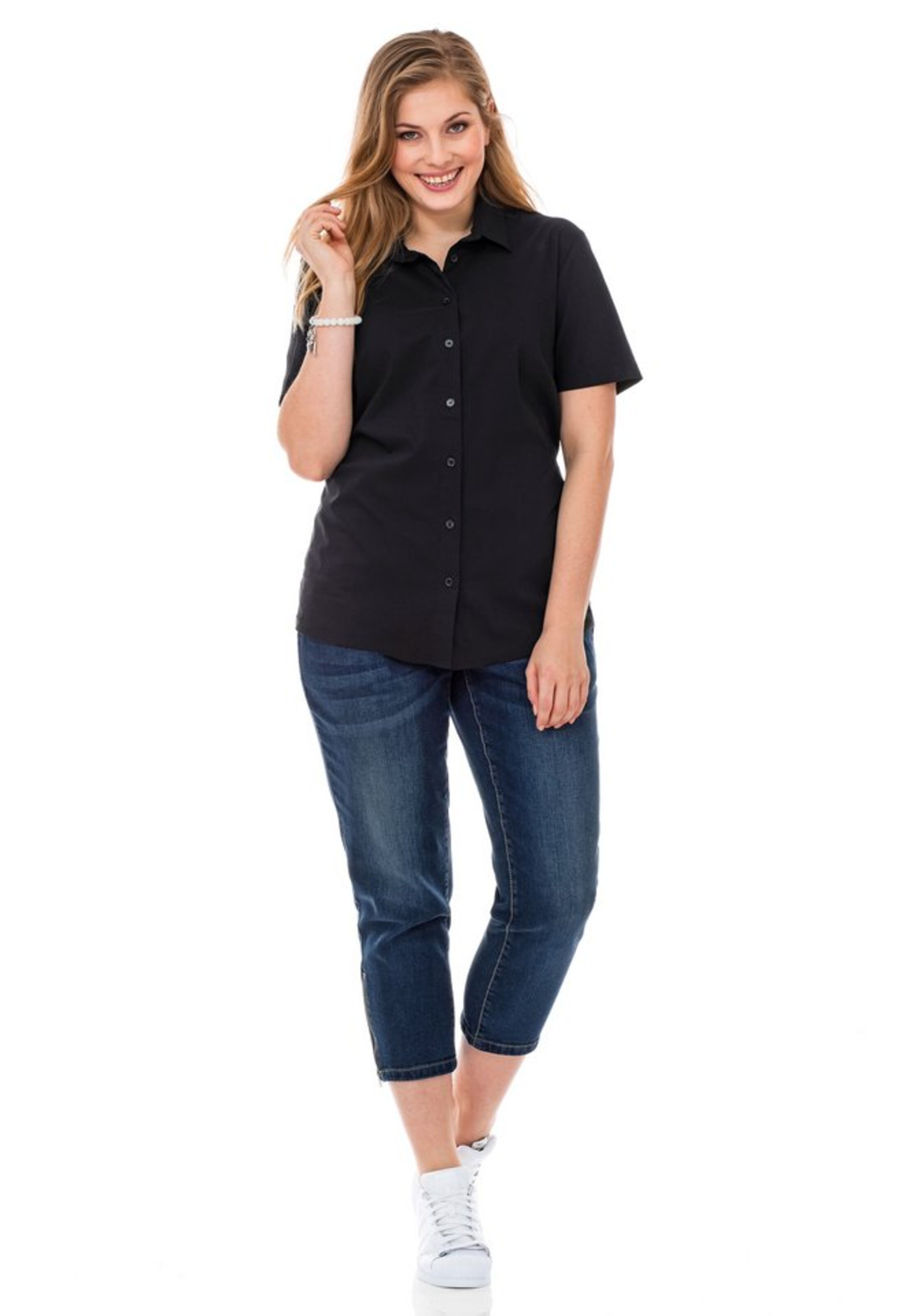 SHEEGO Μπλούζα σε μαύρο