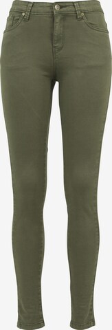 Urban Classics Skinny Fit Панталон в зелено: отпред