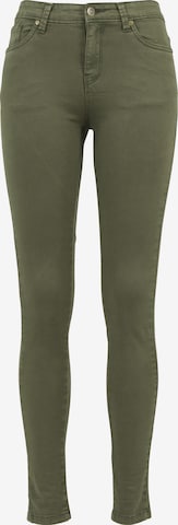 Skinny Pantaloni de la Urban Classics pe verde: față