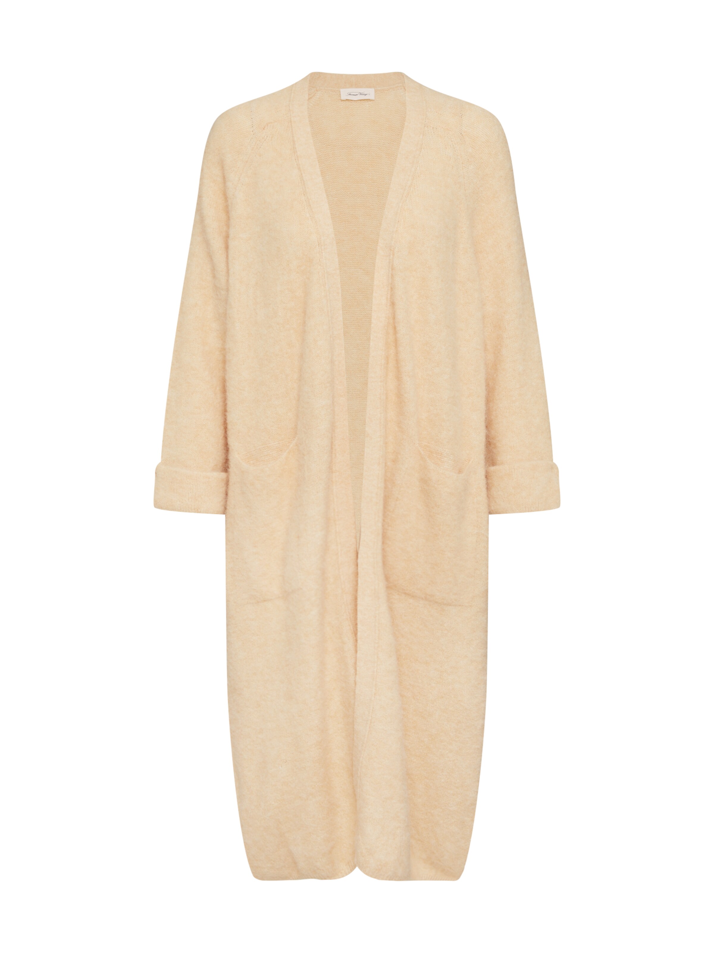 AMERICAN VINTAGE - Gebreide mantel 'WOXILEN' in de kleur Crème