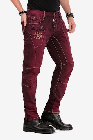 CIPO & BAXX Slimfit Jeans in Rood