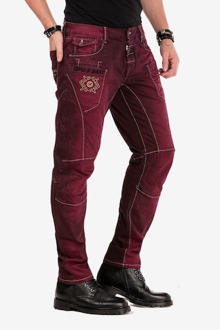 CIPO & BAXX Slimfit Jeans in Rot