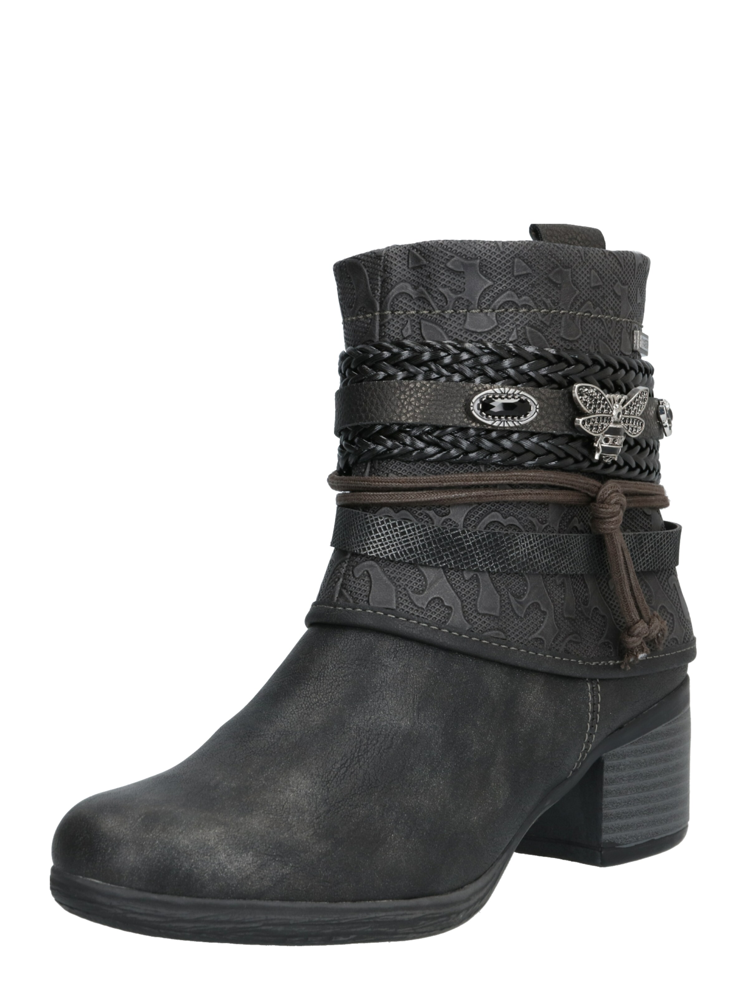 Dockers by Gerli - Enkellaarsjes in de kleur Zwart