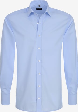 Chemise ETERNA en bleu : devant