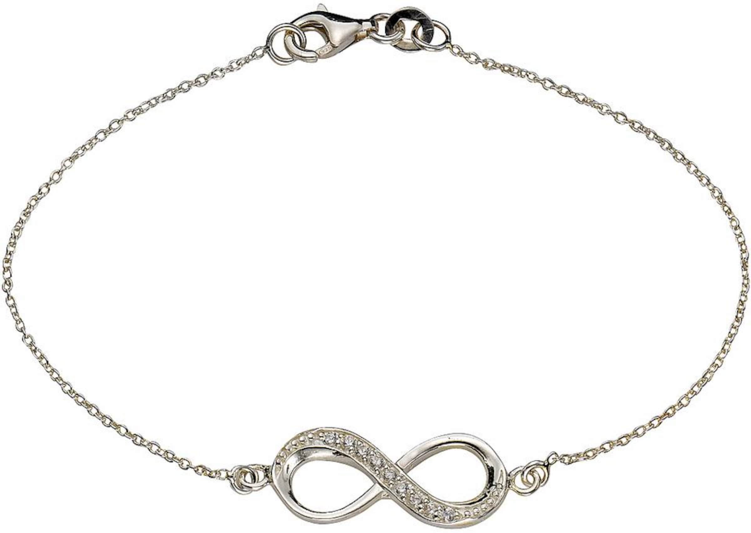 FIRETTI Armband »Infinity« in Silber: Vorderseite