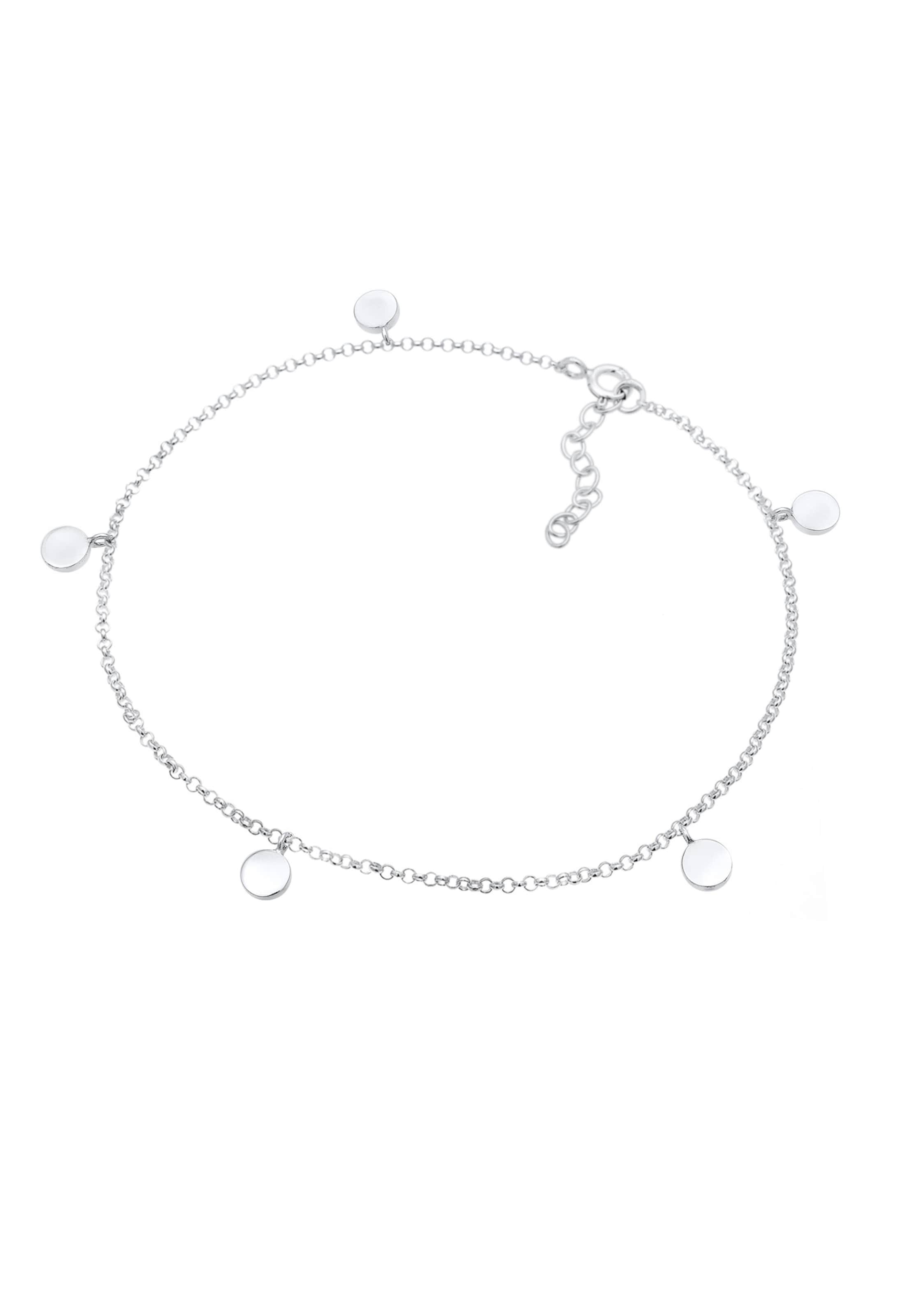 ELLI Fußschmuck 'Geo' in Silber