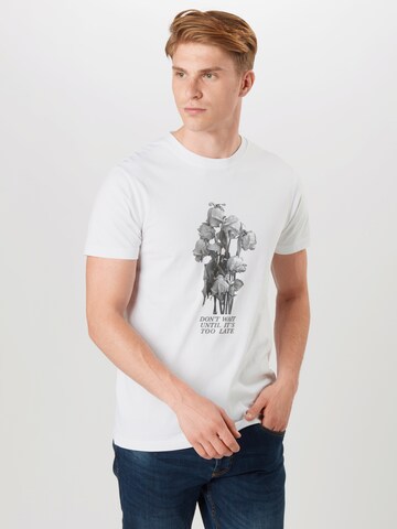 Coupe regular T-Shirt 'Don't Wait' Mister Tee en blanc : devant