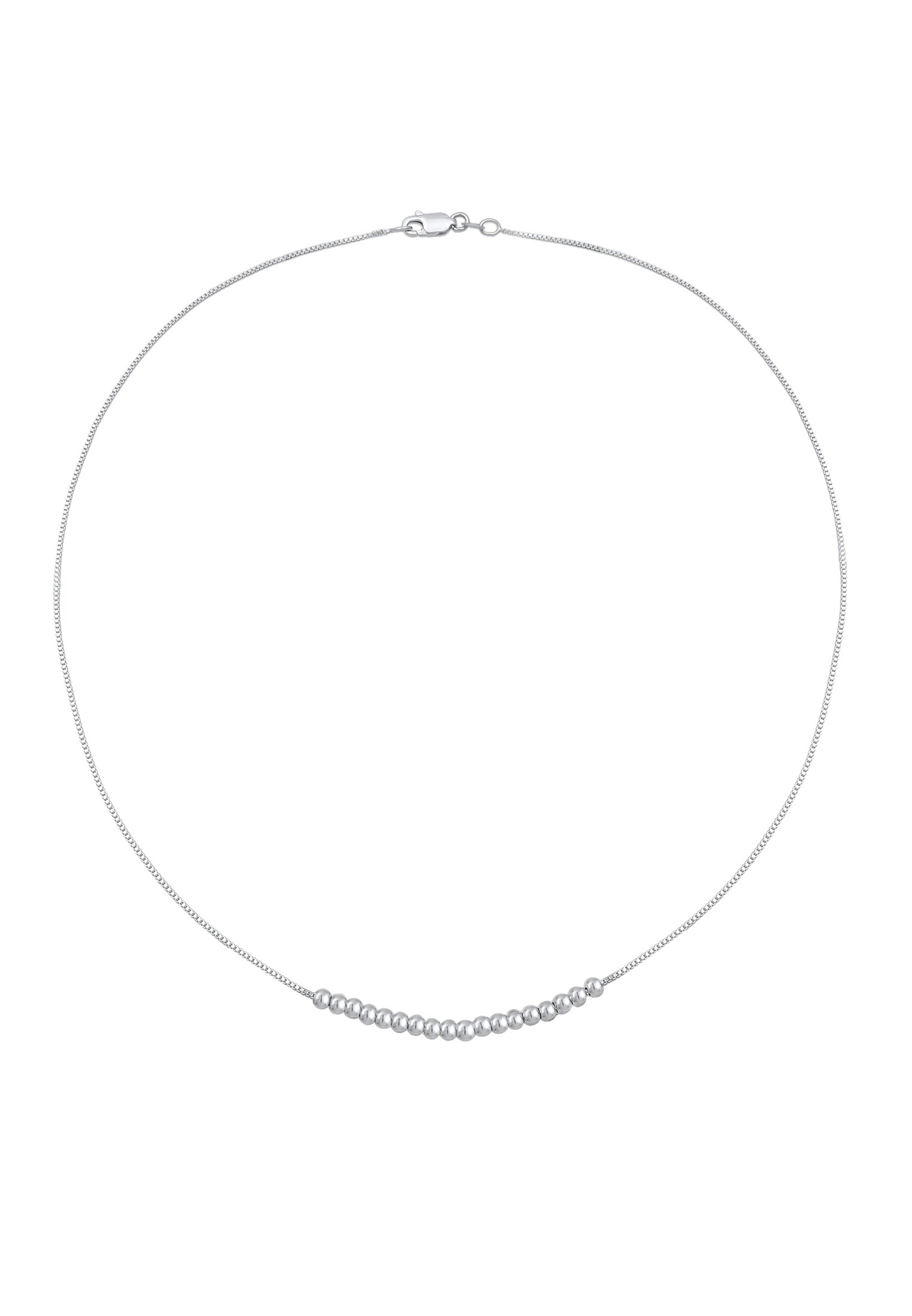 ELLI Halskette 'Kugel' in Silber: Vorderseite