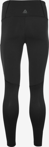 Reebok Skinny Funktionstights in Schwarz