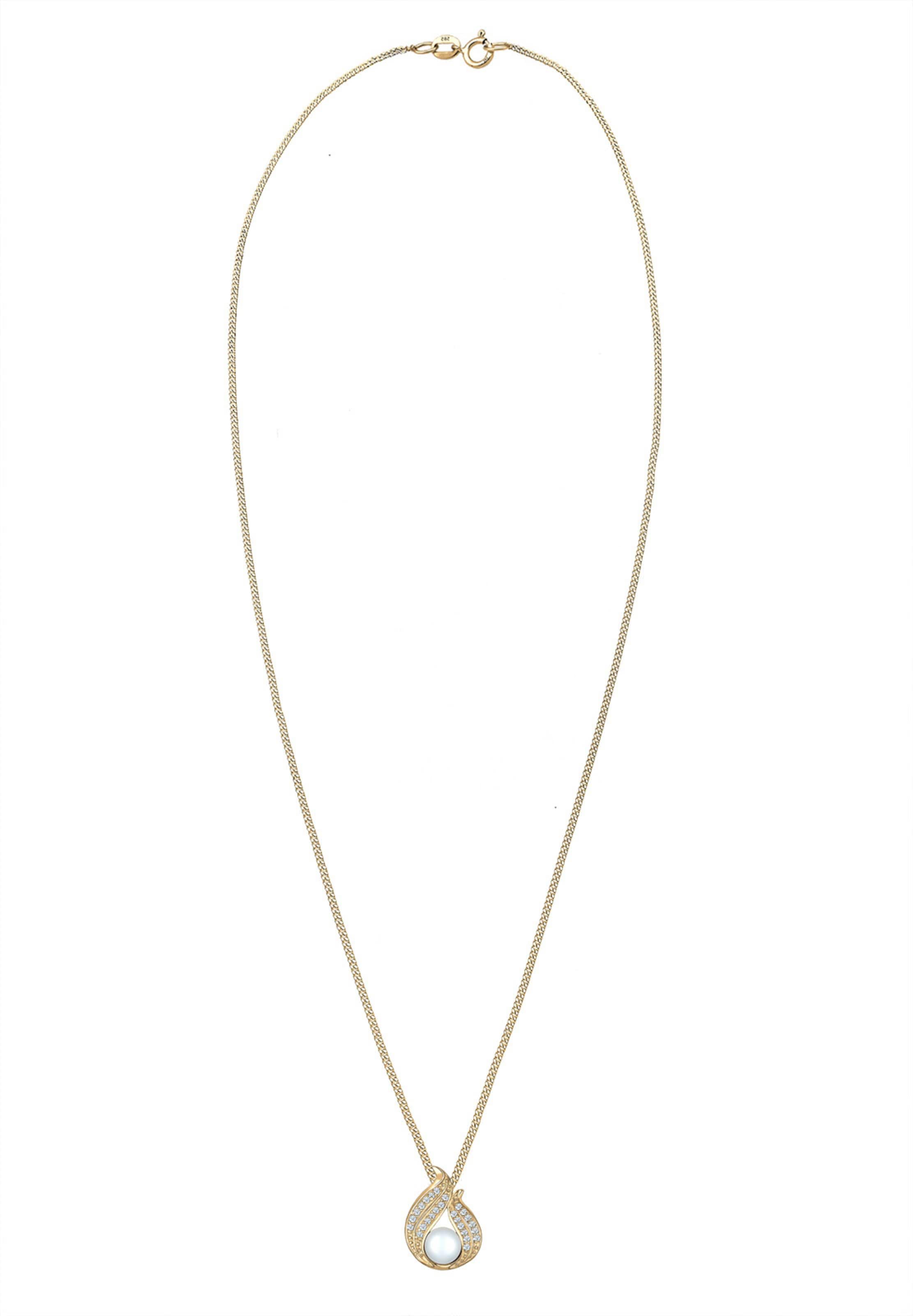 Elli DIAMONDS Kette in Gold: Vorderseite